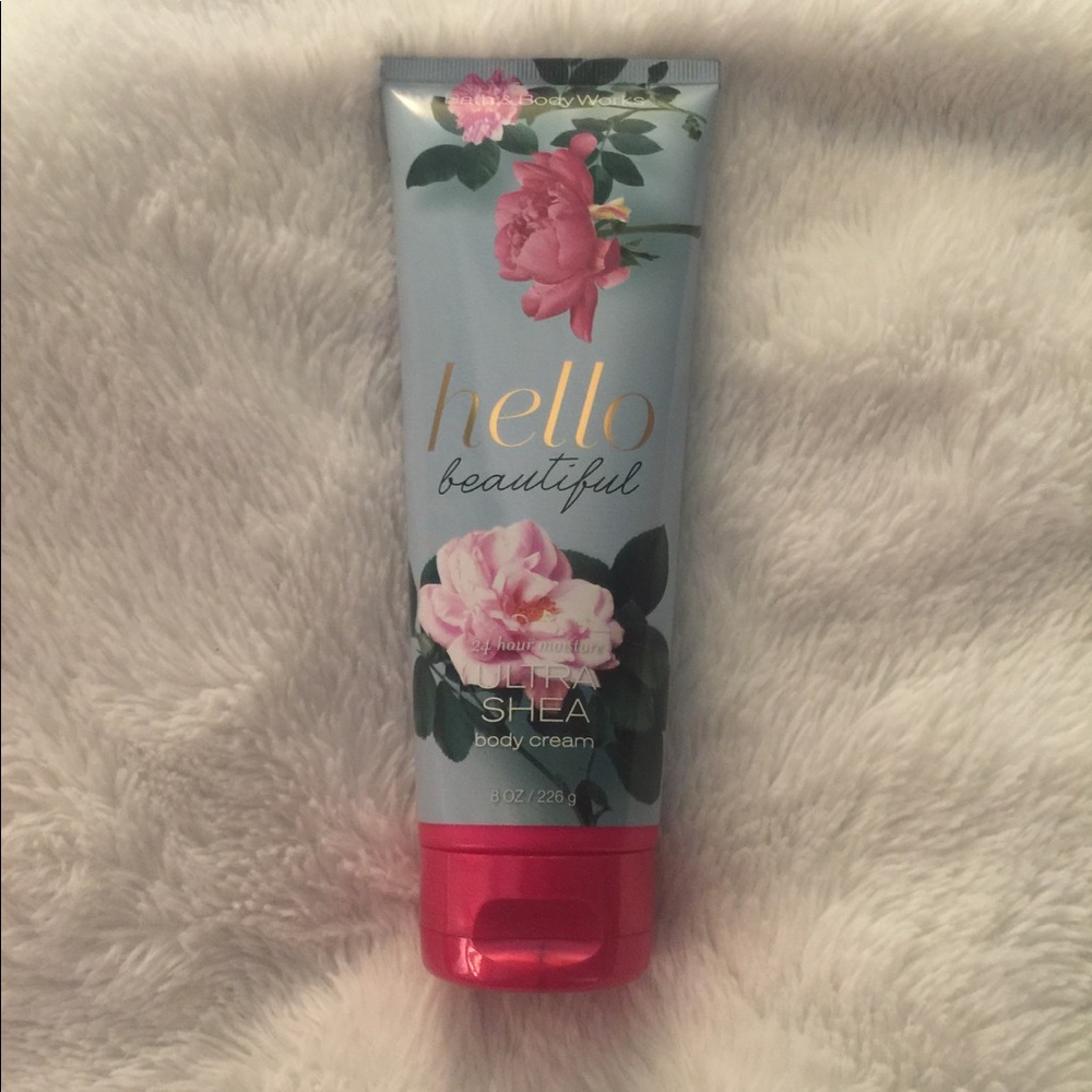 Hello Beautiful Bath and Body Works body cream